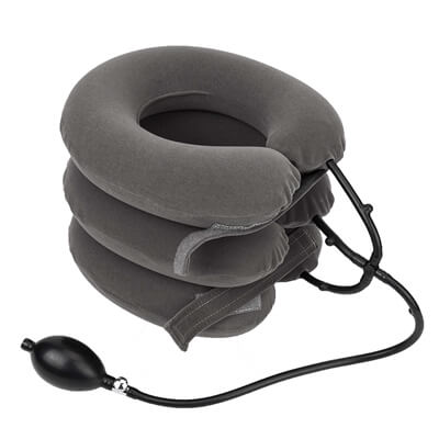 NS 002 Full Flanne 3 Layers 3 hoses Cervical Traction Device - Moncais